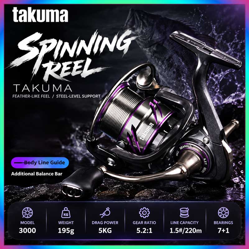 Fishing Boat Steering Wheel - Takuma Lingxi 3000s Lightweight Spinning Reel