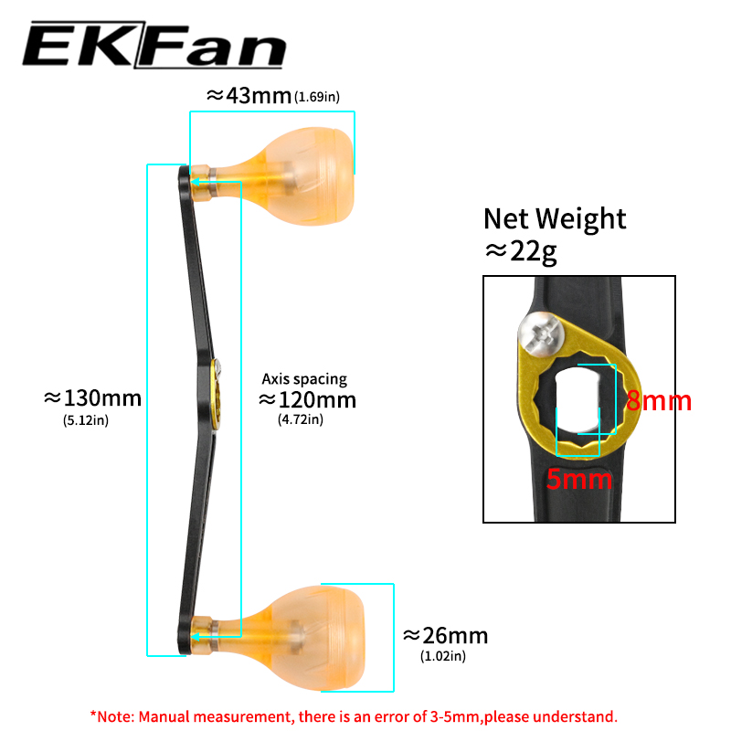 EKFan 130MM Ultralight Alloy H - Fishing Boat Steering Wheel review and price
